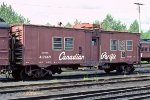 Canadian Pacific bunk car #412469, a converted boxcar.